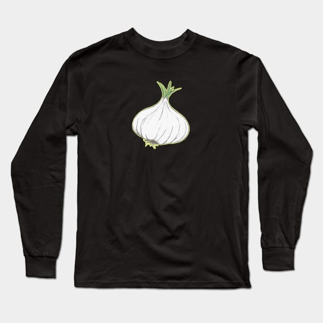 Head of Garlic Long Sleeve T-Shirt by saitken